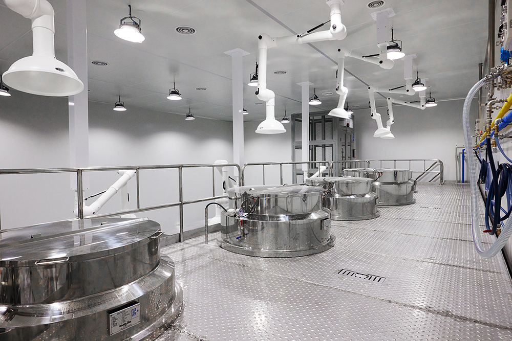 Vegan-dedicated emulsifying line